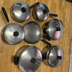 13 Piece Revere Ware Copper Bottom 11 Pieces Pre 1968 2 Post 1969 Total 13 Set